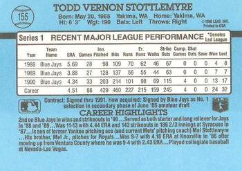 Todd Stottlemyre  baseball card collectible - Main Image 2