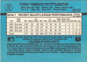 Todd Stottlemyre  baseball card collectible - Main Image 2