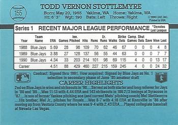 Todd Stottlemyre  baseball card collectible - Main Image 2