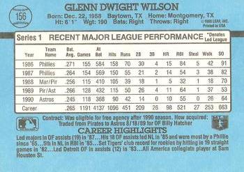 Glenn Wilson  baseball card collectible - Main Image 2