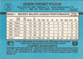 Glenn Wilson  baseball card collectible - Main Image 2