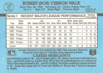 Bob Walk  baseball card collectible - Main Image 2