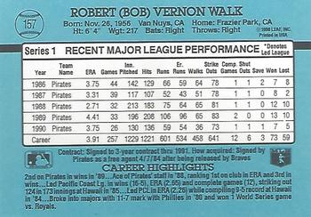 Bob Walk  baseball card collectible - Main Image 2
