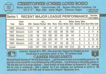Chris Bosio  baseball card collectible - Main Image 2