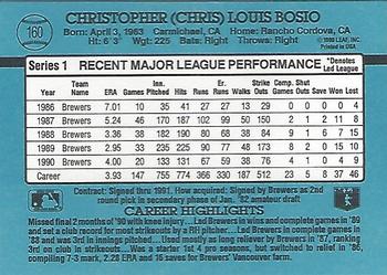 Chris Bosio  baseball card collectible - Main Image 2