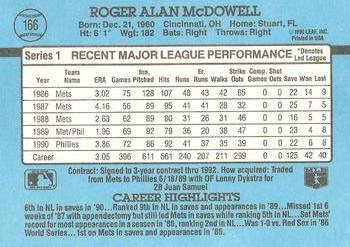 Roger McDowell  baseball card collectible - Main Image 2