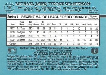 Mike Sharperson  baseball card collectible - Main Image 2