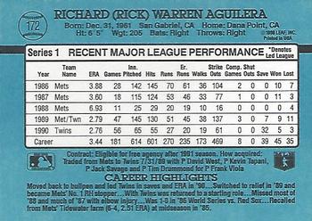 Rick Aguilera  baseball card collectible - Main Image 2