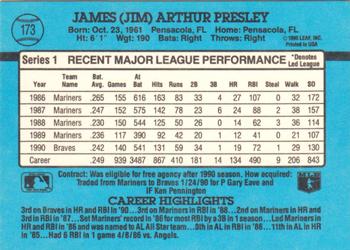 Jim Presley  baseball card collectible - Main Image 2