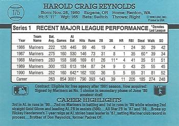 Harold Reynolds  baseball card collectible - Main Image 2