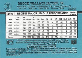 Brook Jacoby  baseball card collectible - Main Image 2