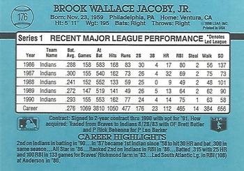 Brook Jacoby  baseball card collectible - Main Image 2