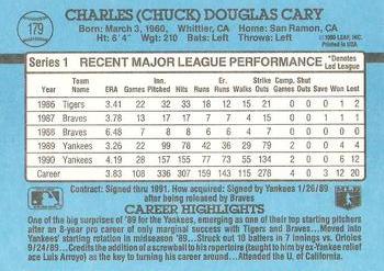 Chuck Cary  baseball card collectible - Main Image 2