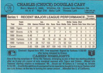 Chuck Cary  baseball card collectible - Main Image 2