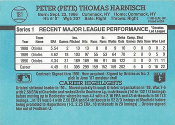 Pete Harnisch  baseball card collectible - Main Image 2