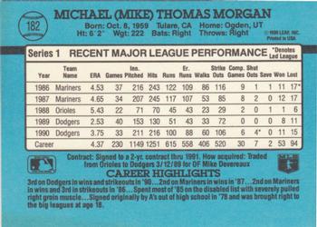 Mike Morgan  baseball card collectible - Main Image 2