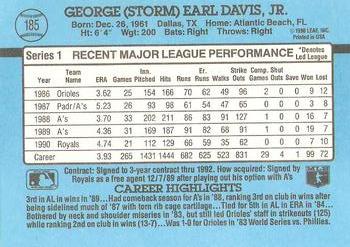 Storm Davis  baseball card collectible - Main Image 2