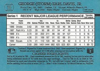 Storm Davis  baseball card collectible - Main Image 2