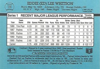 Ed Whitson  baseball card collectible - Main Image 2