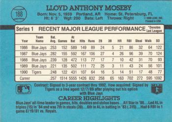 Lloyd Moseby  baseball card collectible - Main Image 2
