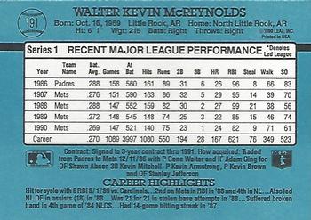 Kevin McReynolds  baseball card collectible - Main Image 2