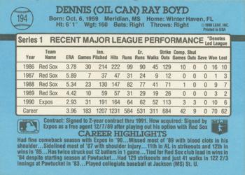 Oil Can Boyd  baseball card collectible - Main Image 2