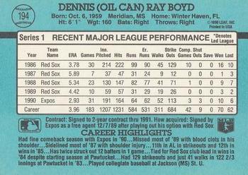 Oil Can Boyd  baseball card collectible - Main Image 2