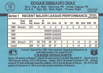 Edgar Diaz  baseball card collectible - Main Image 2
