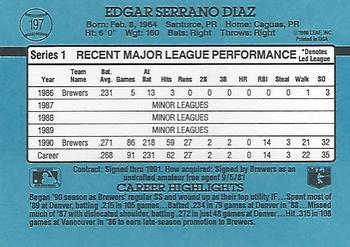 Edgar Diaz  baseball card collectible - Main Image 2