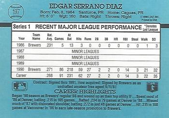 Edgar Diaz  baseball card collectible - Main Image 2