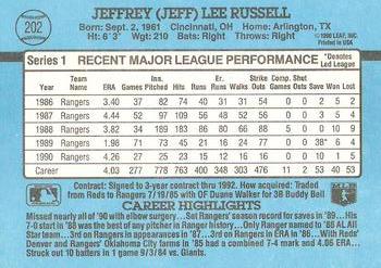 Jeff Russell  baseball card collectible - Main Image 2