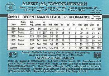 Al Newman  baseball card collectible - Main Image 2