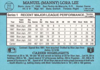 Manny Lee  baseball card collectible - Main Image 2