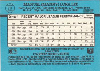 Manny Lee  baseball card collectible - Main Image 2