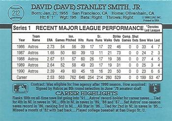 Dave Smith  baseball card collectible - Main Image 2