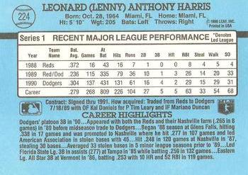 Lenny Harris  baseball card collectible - Main Image 2