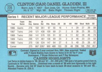 Dan Gladden  baseball card collectible - Main Image 2