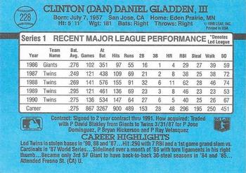 Dan Gladden  baseball card collectible - Main Image 2