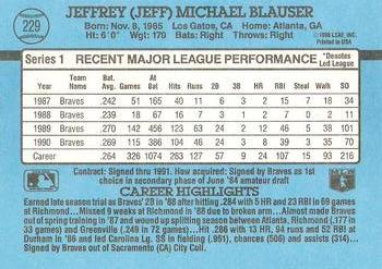 Jeff Blauser  baseball card collectible - Main Image 2