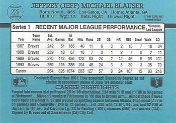 Jeff Blauser  baseball card collectible - Main Image 2