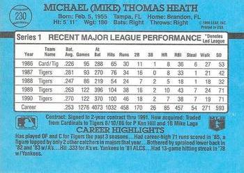 Mike Heath  baseball card collectible - Main Image 2