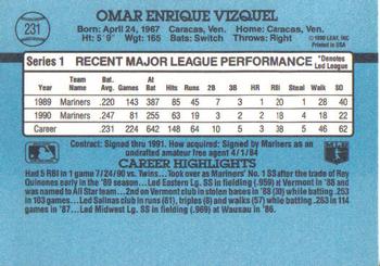 Omar Vizquel  baseball card collectible - Main Image 2