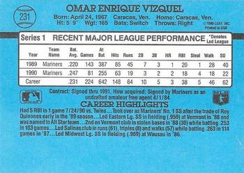 Omar Vizquel  baseball card collectible - Main Image 2