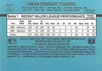 Omar Vizquel  baseball card collectible - Main Image 2