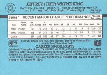 Jeff King  baseball card collectible - Main Image 2