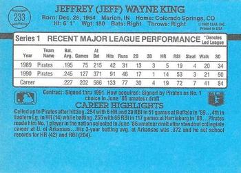 Jeff King  baseball card collectible - Main Image 2