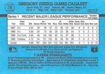 Greg Cadaret  baseball card collectible - Main Image 2