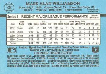 Mark Williamson  baseball card collectible - Main Image 2