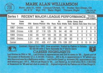 Mark Williamson  baseball card collectible - Main Image 2