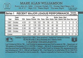 Mark Williamson  baseball card collectible - Main Image 2